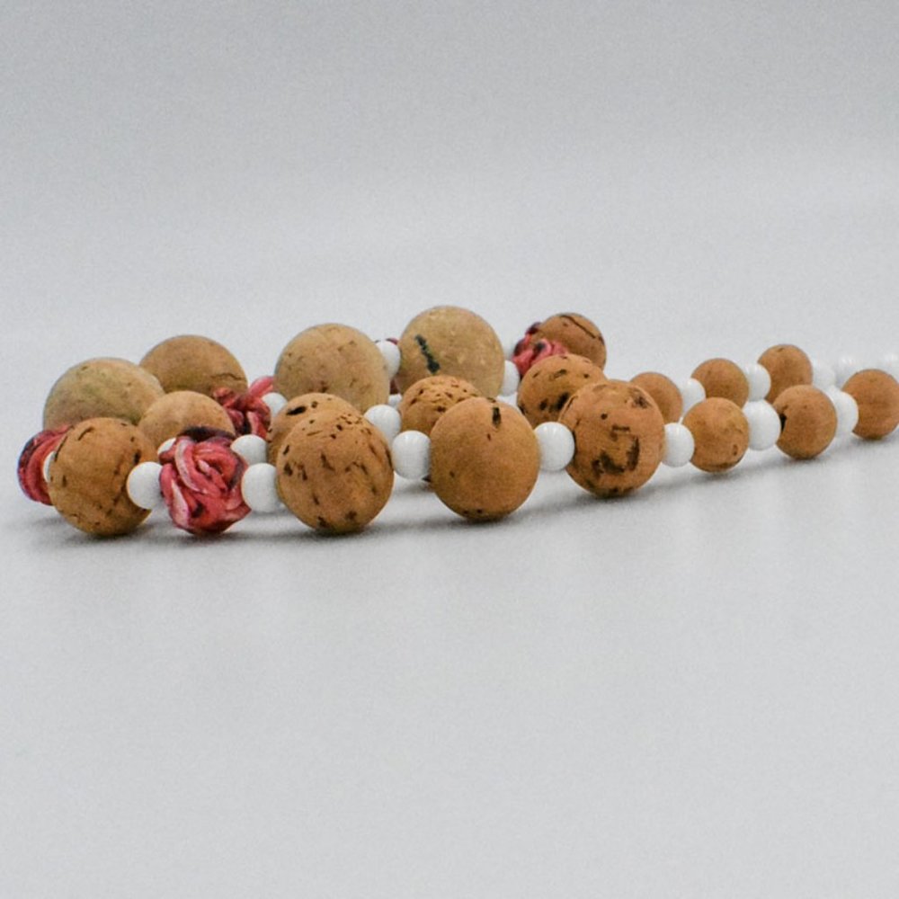 Vintage Cork and Bead Necklace